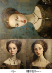 Reispapier Maja's Erinnerungen 30x42cm Vintage ...
