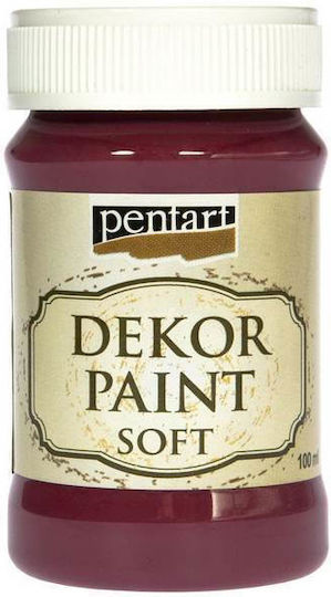 Κιμωλίας Dekor Soft Paint 100ml Pentart Burgundy Red