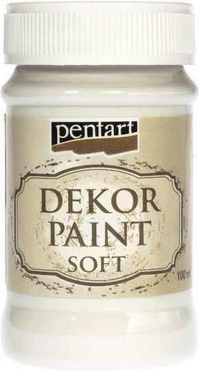 Kreidefarbe Dekor Soft Paint 100ml Pentart Weiß