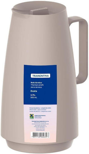 Θερμός Κανάτα 500ml Μπεζ Exata Tramontina Tr61636058 Μπεζ Tramontina Tr61636058