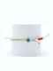 LiebeQueen Women's Bracelet Martaki Id with design Eye made of Cord with Pearls