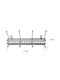 Tpster Wall Hanger Metal 8 Hooks Black 31x14x5cm
