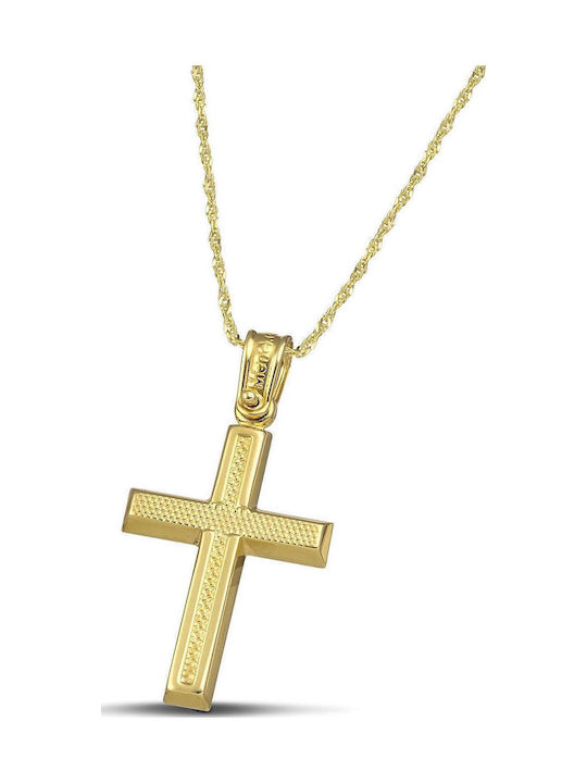 Themelidis Jewels Дамски Златен Кръст 14K с Верижка