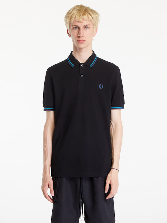 Fred Perry Polo Μπλούζα Κοντομάνικη Black/ Cybl...
