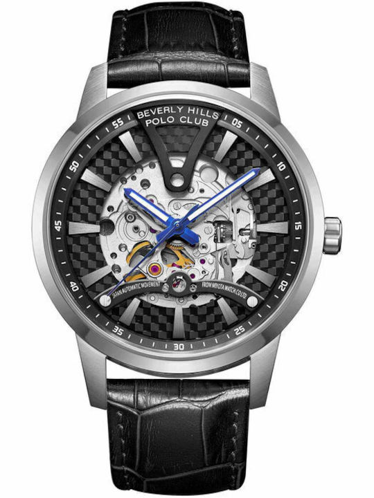 Beverly Hills Polo Club Uhr Automatik mit Lederarmband