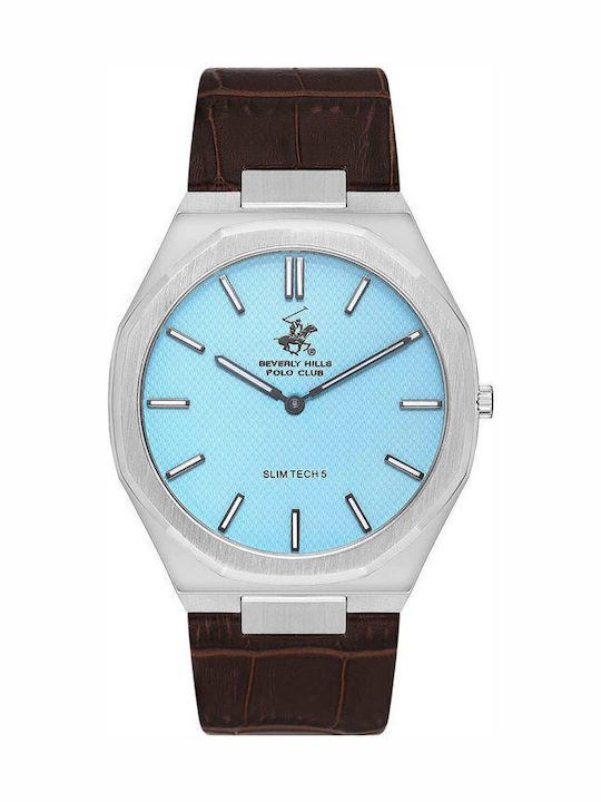 Beverly Hills Polo Club Uhr Batterie mit Lederarmband