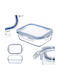 Kadax Lunchbox Glas Transparent 1040ml 1Stück