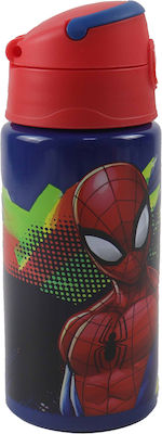 Aluminum Flip Bottle 500ml Spiderman #557-12248