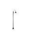 Lido Outdoor Floor Lamp Post Exterior Black