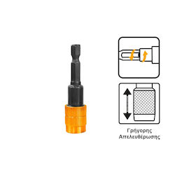 Ingco ABH40606 Adapter Für HEX Antriebsgröße / 1/4'' Und Adapter Ausgang 1/4''