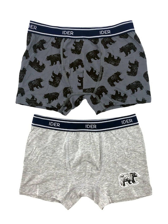 IDER Kids Boxers Set Anthracite-grey 1pcs