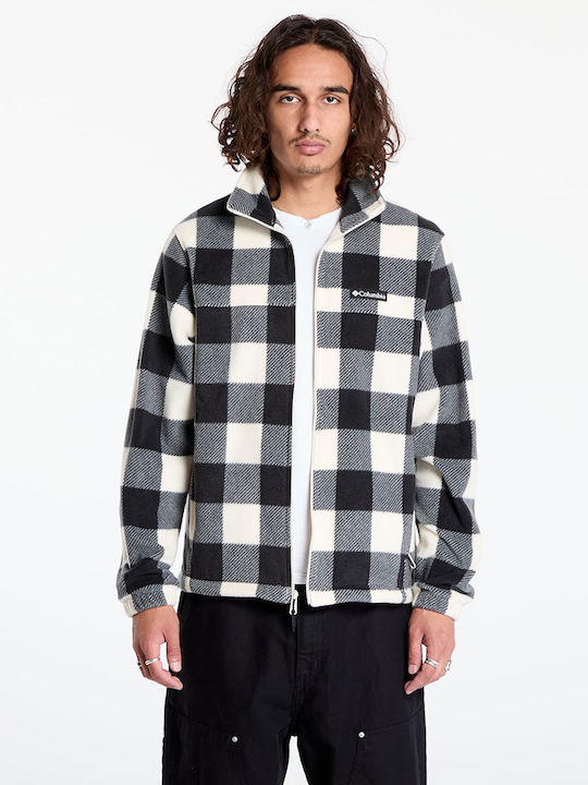 Columbia Steens Mountain Herren Jacke Lässig Chalk Check