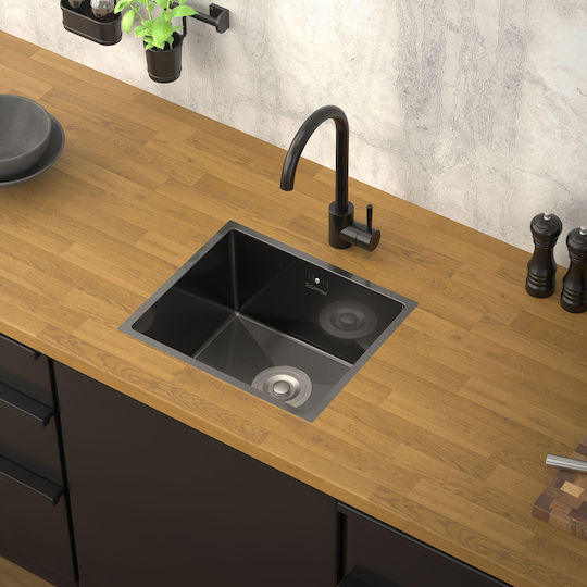 ML-Design Drop-In Chiuvetă Inox L34xW40cm Gri