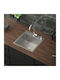ML-Design Ένθετος Νεροχύτης Inox Μ45xΠ45cm Ασημί