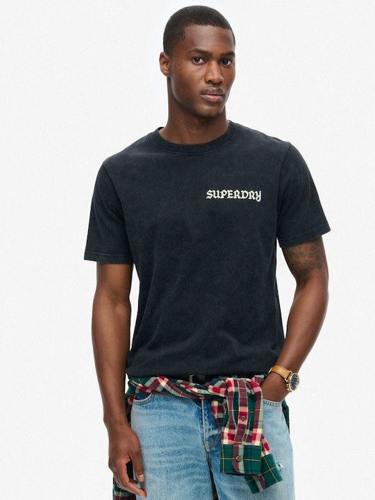 Superdry Rush Αθλητικό T-shirt Μαύρο