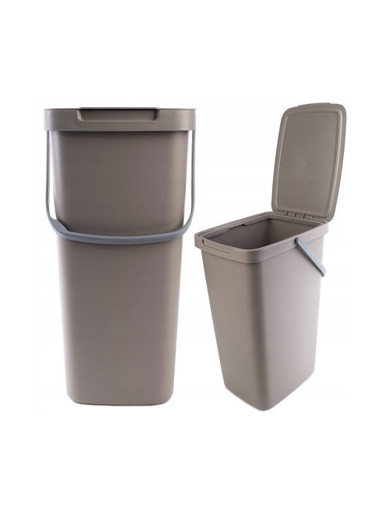 Kadax Abfalleimer Recycling Kunststoff Braun 20Es 1Stück