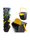 Kadax Coș de Reciclare Plastic Multicolor 25lt 1buc
