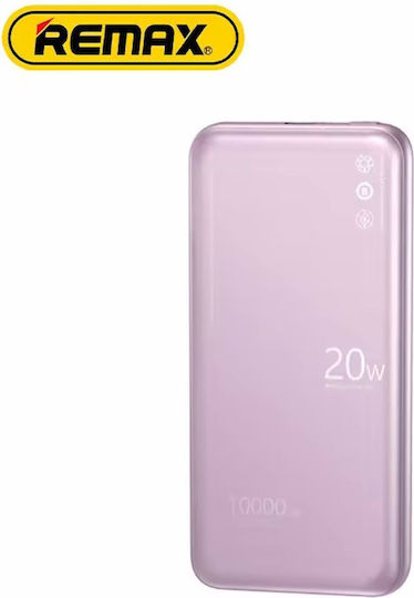 Remax RPP-636 Power Bank 10000mAh 20W με Θύρα USB-C Power Delivery / Quick Charge 3.0 Ροζ Χρυσό