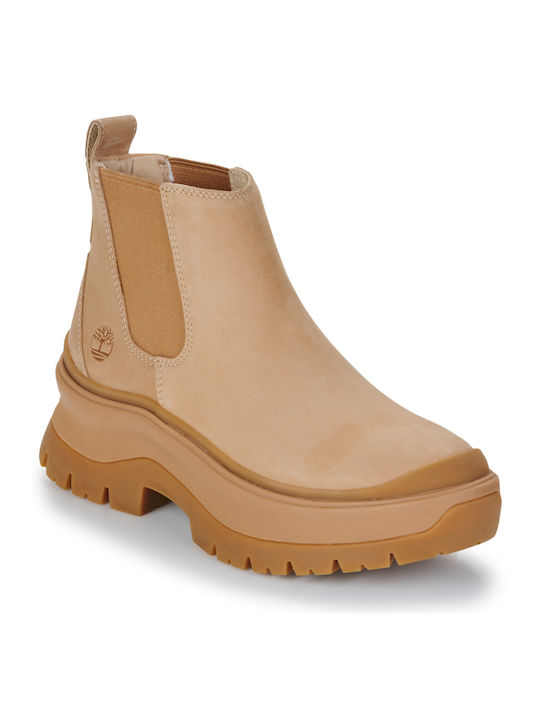 Timberland Leder Damen Chelsea Stiefeletten Beige