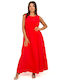 Kavadoura Dress with Pockets Red