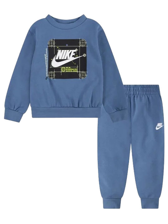 Nike Παιδικό Σετ Φόρμας Μπλε Sportswear