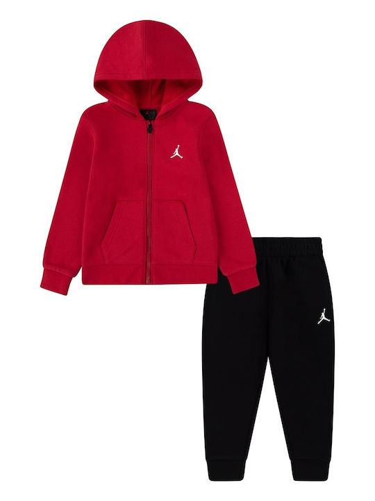 Jordan Kids Sweatpants Set Burgundy Βρεφικο