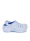 Crocs Classic Platform Lined Women's Clogs with Fur Blue