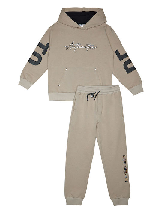 Sprint Kids Sweatpants Set beige