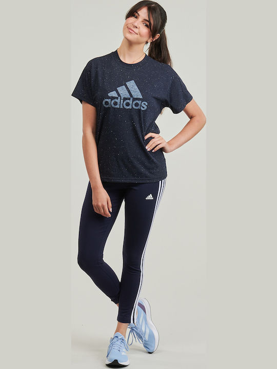 Essentials 3-Stripes Women's Training Legging Navy Blue