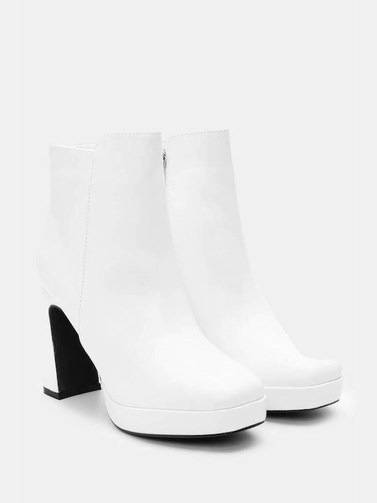 Ankle Boots with Heel & Platform 4312704-white