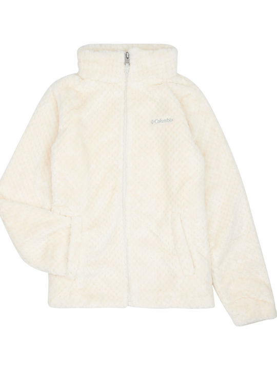 Columbia Παιδική Ζακέτα Fleece Μπεζ Sherpa Full