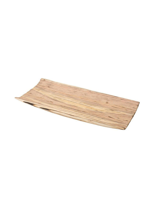 Atmosphera Paulownia Burned Wooden Serving Platter 45x20x5cm