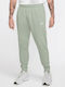 Nike Men's Fleece Sweatpants with Rubber green