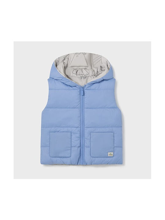 Mayoral Kids Casual Jacket Sleeveless Double Sided Blue