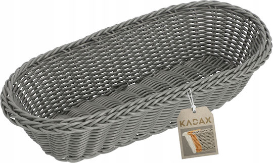 Kadax Coș de pâine Plastic Gri