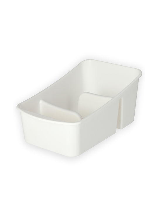 Kadax Plastic Tabletop Spice Rack Organizer White
