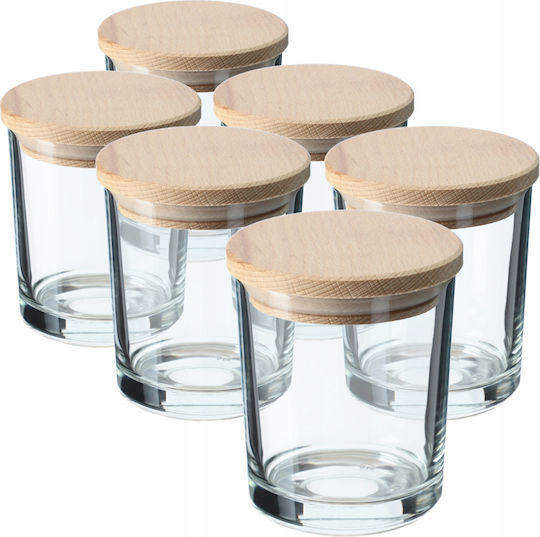 Kadax Glass Tabletop Spice Rack Organizer Green 6pcs