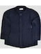 Kinder Hemd Langarm Marineblau