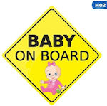 Pegasus Unisex Baby on Board Car Sign Sticker