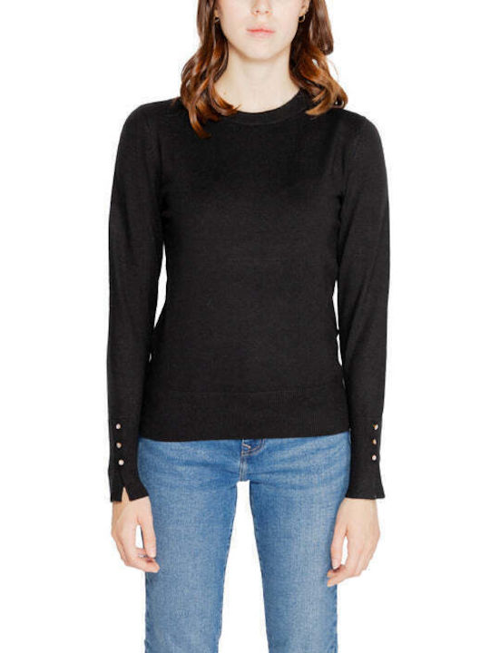 Jacqueline De Yong Women's Long Sleeve Sweater Black