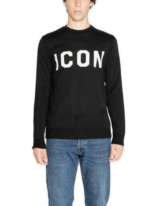 Icon Bluza Bărbătească cu Mânecă Lungă Neagră