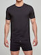 Herren Unterhemden BLACK 1Packung
