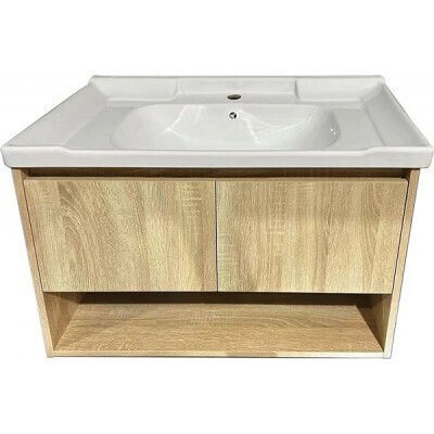 Gloria Laura Countertop with Sink Natural Wood