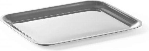 Hendi Inoxidabil Dreptunghiular Tavă de Servire cu Mânere în Culoare Gri 20.5x15.5cm 1buc