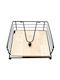 Tpster Metallic Napkin Holder Black 18x18x7cm 36286