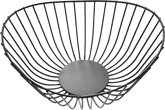 Tpster Fruitieră Metalic Negru 27x26x14buc