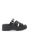 Women's Synthetic Leather Platform Shoes Black