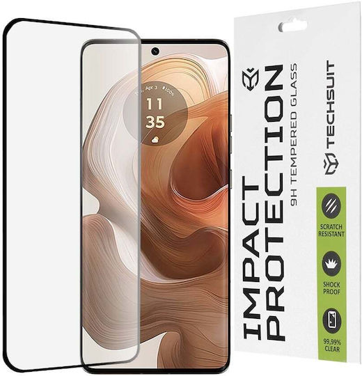 Techsuit 3D Full Glue Full Face Tempered Glass Μαύρο (Motorola Edge 50 Ultra - Techsuit)