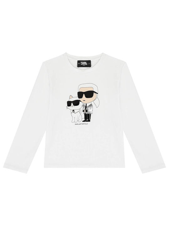 Karl Lagerfeld Kids Blouse Long Sleeve White