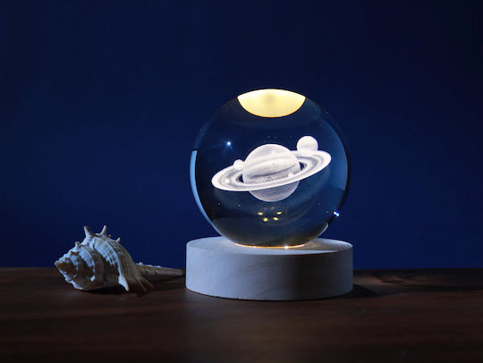 I-Total Διακοσμητικό Φωτιστικό LED Θερμό Λευκό 3000K Crystal Ball 6εκ.